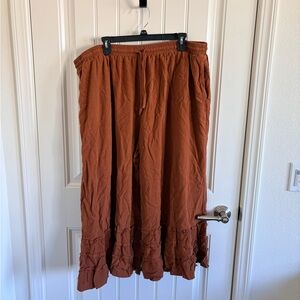 Cider Rust Wide Leg Pants